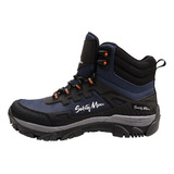 Botas Para Hombre Safetyman Trepator Senderismo Azul