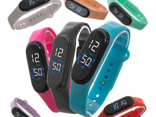Kit Com 20 Relógios Bracelete Sport Digital Colorido Atacado