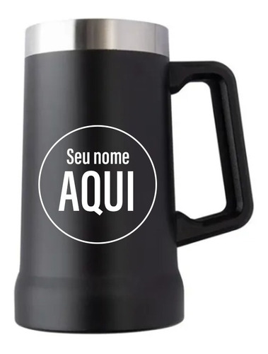 Caneca Térmica Personalizada Inox Nome Time Marca Gravado