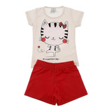 Kit 6 Conjunto Infantil Menina Verão Premium 1 Ao 8 Anos