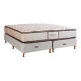 Sommier Americana La Cardeuse Topfuan Queen De 190cmx140cm  Gris