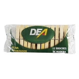 Pack De Broches De Madera Dea 12 D X 12 U 