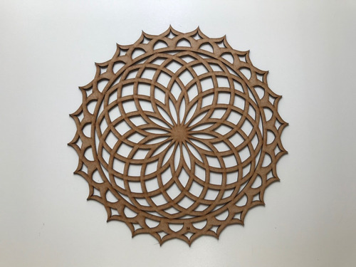 1 Mandala Mdf Crú 60x60cm - Vários Modelos