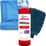 Shampoo Automotivo Mittus Lava Autos Zacs Luva Pano Secagem