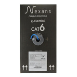 Cabo Utp Rede Cat6 Azul 4 Pares Nexans Caixa 305 Mt Cm Cobre