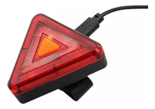 Linterna Triangular Trasera Para Bicicleta 5 Modos De Luz