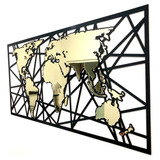 Quadro Placa Espelho Decorativo Mapa Premium Frete Grátis