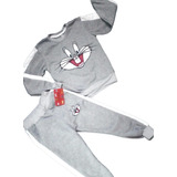 Conjunto Pants Bugs Bunny Afelpado Para Niños Talla 2-12 