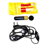 Kit Mini Antena E Fone Radio Baofeng Uv5r Uv6r E Outros