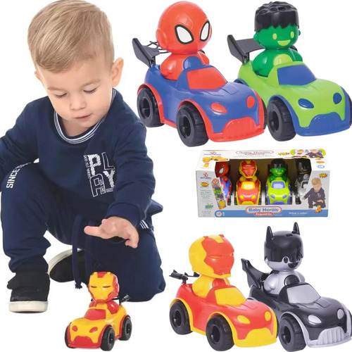 Carrinho Brinquedo Heróis Personagem Presente Infantil 2 Ano