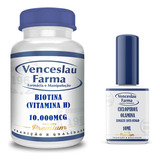 Esmalte Ciclopirox 10ml + Biotina Vitamina H 10.000mcg C/120