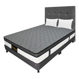 Combo Dublin Resortado Queen + Base Cama +cabecero+obsequio