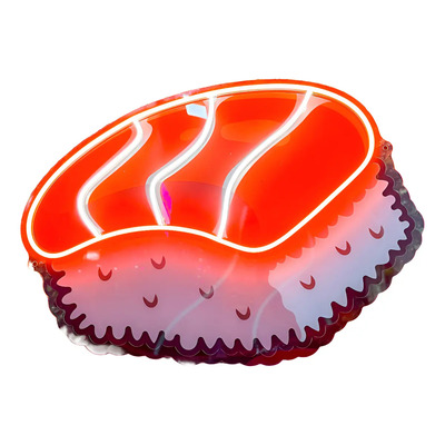 Luminária Painel Neon Led Sushi Niguiri Restaurante Japonês Laranja | Parcelamento sem juros