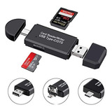 Lector De Tarjetas Sd/ Micro Sd Para Usb-c / Usb / Micro Usb