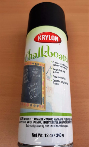 Aerosol Krylon Pintura Negro Para Pizarron Secado Rápido.