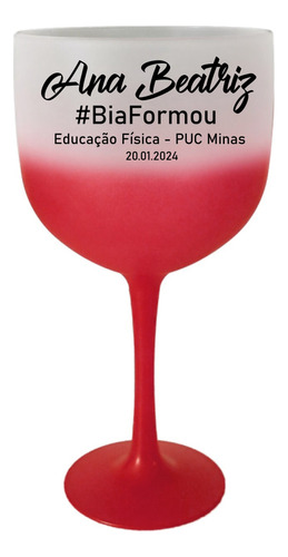 Taça De Gin Personalizada  Em Degrade 100 Unid, 580ml