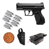 Kit Pistola Umarex Xbg + Laser Rojo + Funda + 10 Co2 +500 Bb