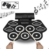 Bateria Eletrônico Instrumento Musical Pc Smartphone C Pedal