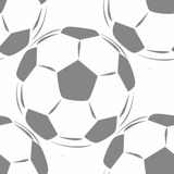 Papel De Parede Adesivo Cinza Bolas Sala Branco Futebol 10m