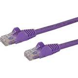 Com 25 Pies Cat6 Ethernet Cable Gato Púrpura 6 Gigabit...