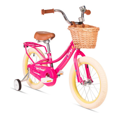 Bicicleta R16 Para Niña Infantil Fucsia Cotton Candy Turbo Rosa S