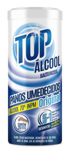 Pano Umedecido Álcool Bactericida 70 