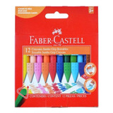 Lápiz De Cera Triangular X12 Colores Faber-castell