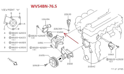 Termostato Nissan Frontier D21 D22 Altima Xterra Stanza Foto 7