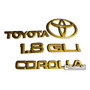 Kit Emblemas Toyota Corolla Baby Camry 95 Dorado Toyota Camry