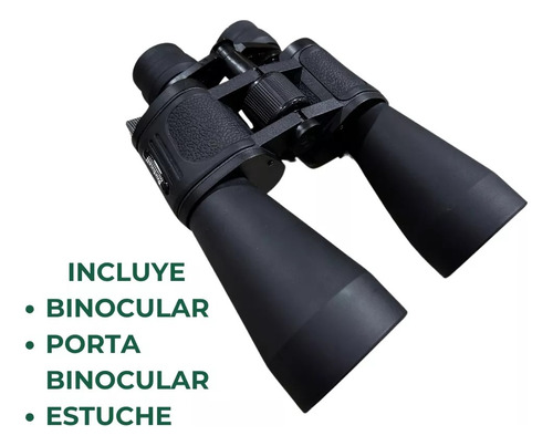 Binocular 10-90x80 Alcance Profesional + Estuche Color Negro