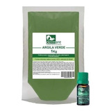 Kit Argila Verde 1kg E Óleo Essencial De Melaleuca 10ml