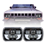 6x7 Faro Led Proyector 5x7 Hi/lo Haz Sellado Camione Jeep