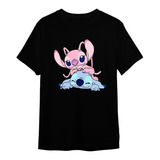 Camisa Camiseta Lilo & Stitch Angel Love Fofo Ref1002