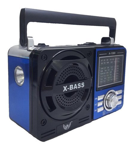 Rádio Bluetooth Portátil Mp3 Usb Cartão Sd Pendriv Radio 