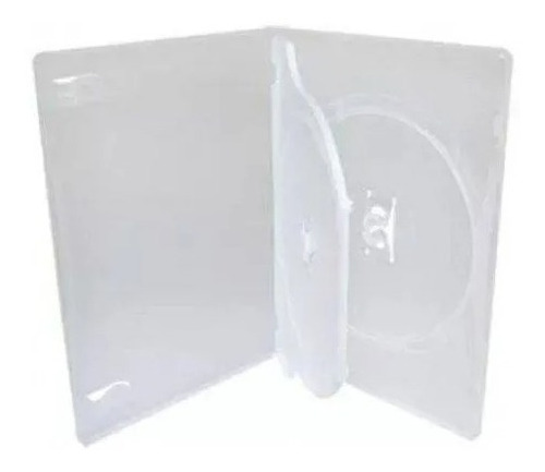 25 Estojo Duplo Dvd Capa Box Case Transparente Grosso 14 Mm