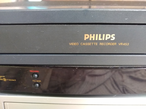 Vídeo Cassete Philips Vr453 Funciona Ler Descrição 