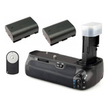 Battery Grip Canon 70d 80d 90d + 2 Baterías + Control Remot