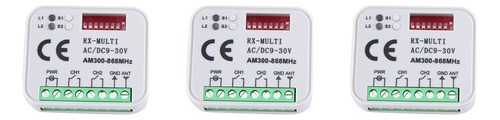 Receptor Universal Rx Multifrecuencia 300-868 Mhz, 3 Canales