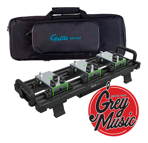 Pedalboard Guitto Gpb-01 C/ Bolso Acolchado Negro 