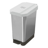 Caneca-papelera Estrabins Pedal 44l Blanco-reciclable Aprove Color Blanco