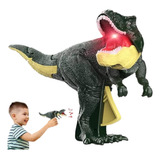 Juguete Dinosaurio Zazaza Con Caja, Luz Y Sonido