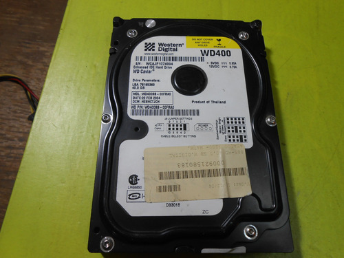 Disco Rigido Ide Western Digital 40gb - Wd400bb - Caviar 