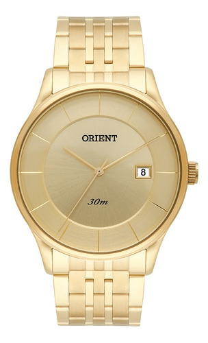 Relógio Orient Masculino Classic Analógico Dourado Mgss1127