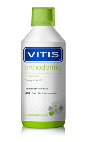 Vitis Enjuague Bucal Orthodontic Manzana Menta 500 Ml