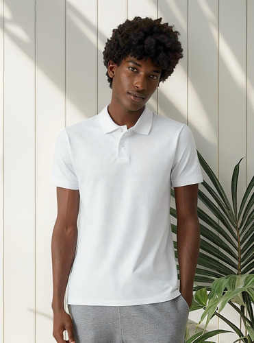 Camiseta Polo Masculina Malwee Original Algodão