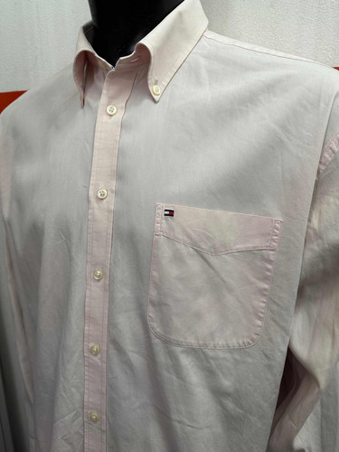 Camisa Tommy Hilfiger Pocket Pink Talle Xl