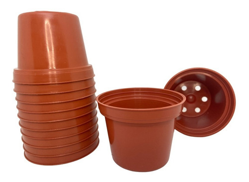 Maceta Plastico Chica Suculenta Terracota 3puLG Mayoreo 25pz