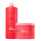 Shampoo Litrão E Máscara 500g Brilliance - Wella