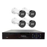 Kit 4 Câmeras Vlp 1230 B Ip 1080 Dvr Tudo Forte 3304