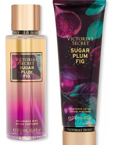 Duo Victoria's Secret Body Mist Y Locion Sugar Plum Fig Orig